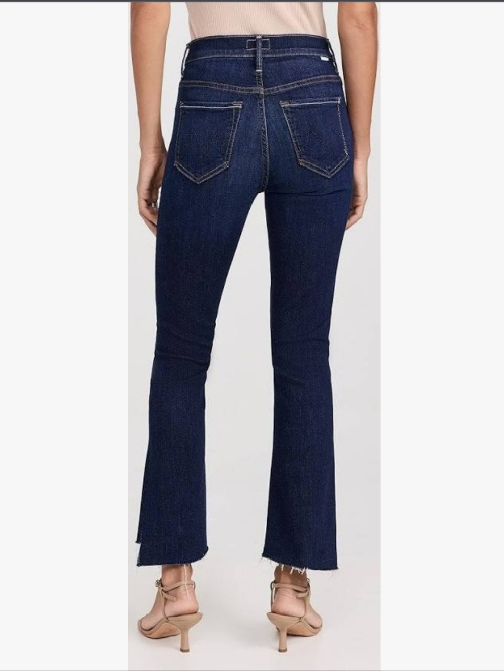 MOTHER The Insider Crop Step Fray Jeans - Off Limits Size 26 - Picture 3 of 10